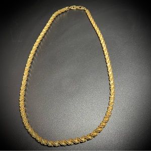 Vintage 24” Napier Signed Extra Heavy Thick Gold Tone Chain Necklace Pat 4774749